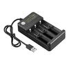 Portable 18650 Lithiums Battery Charger with Three Independent Slots and 2Color LED Indicators for 18650 18500 14500