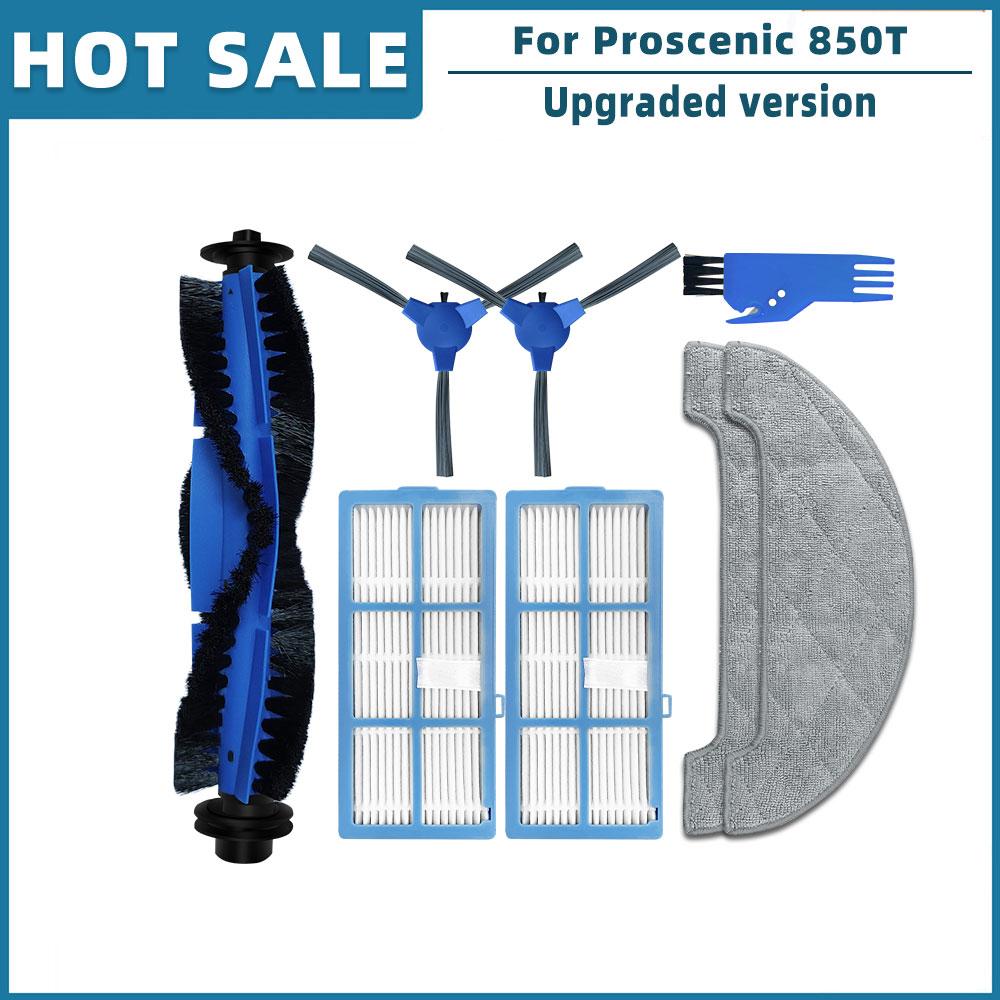 Replacement For Proscenic 850T Robot Vacuum Cleaner Spare Parts Accessories Main Side Brush Hepa Filter Mop Rag Brush Cover