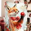 (1pc)Lovely Christmas Animal Blanket Fuzzy Cartoon Blanket for Kids Teens Great New Year Gifts