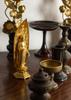 Amitabha Buddha 17cm Makita Original Takaoka Bronzeware Buddha Statue, Boat-Shaped, (Gold Plated/24K Gold), Sculptor Shuun, Model, "Jodo Sect,"