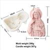 Snow Princess Cylinder Relief Candle Silicone Mold Creative Snow Princess Girl Cylinder Resin Gypsum Clay Concrete Molds