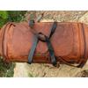 Buffalo Leather Duffle Bag–Handmade Choco Brown Weekender, Gym & Cabin Holdall–Full Grain Overnight Travel Bag-Gift for Men