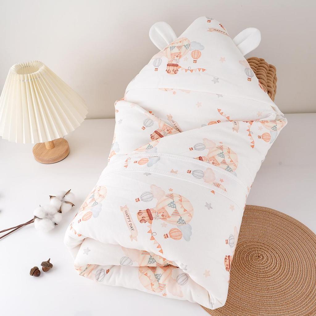 Verdickte reine Baumwoll-Baby-Swaddle-Decke für Herbst/Winter