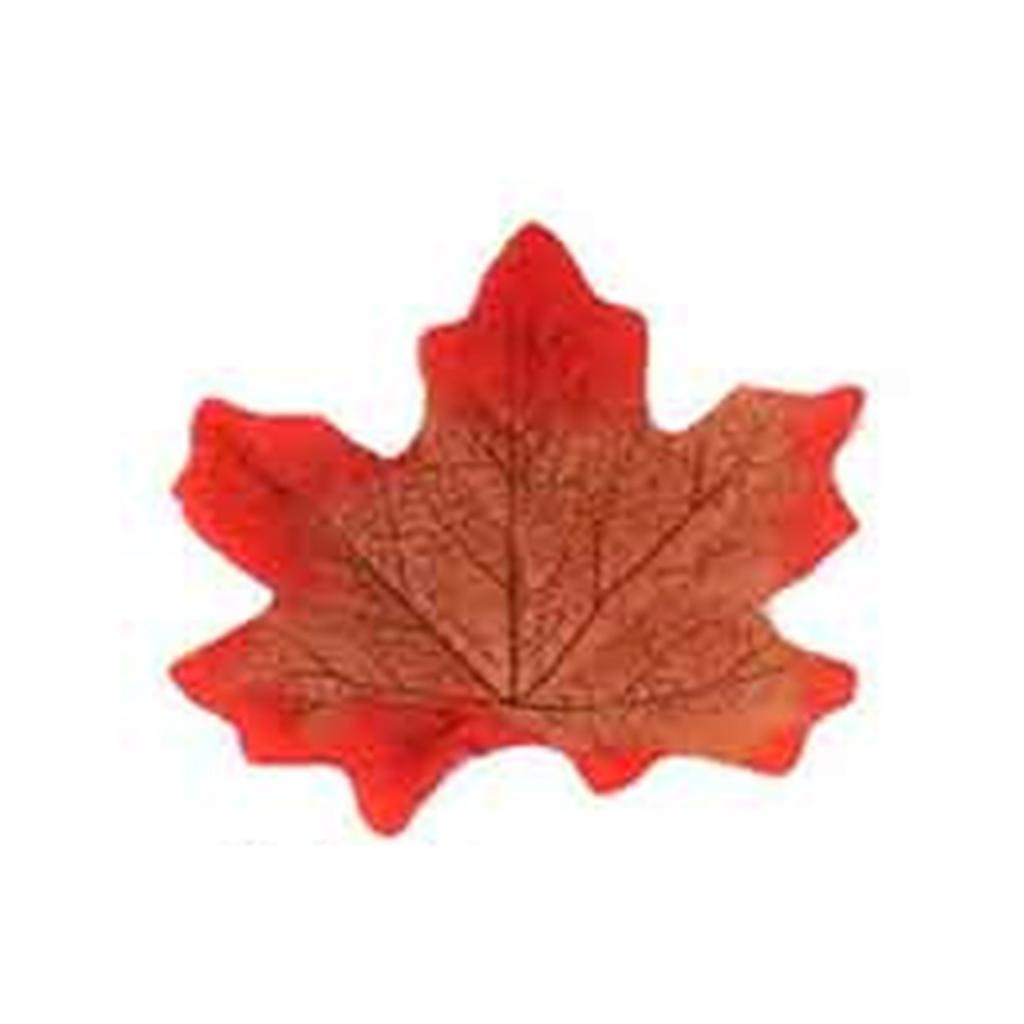 Set of 100 Artificial Maple Leaf Decorations Simulation Silk Fabric Maple Leaf for Home Wedding and Festive Displays
