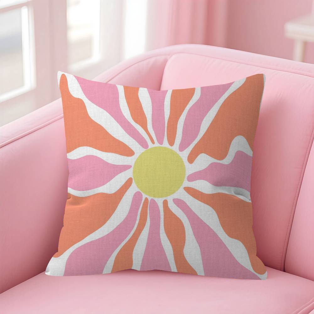 Art Abstract geometric  Pillow Cushion Cover Pillowcase Living Room Sofa Home Decor Customized