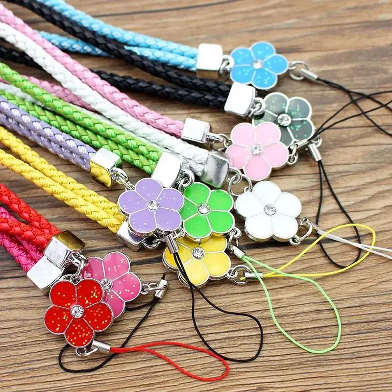 Multicolor Phone Charm Strap - Short Braided String, Anti-Lost Lanyard for Phones/Cameras, Keychain Gift Accessory