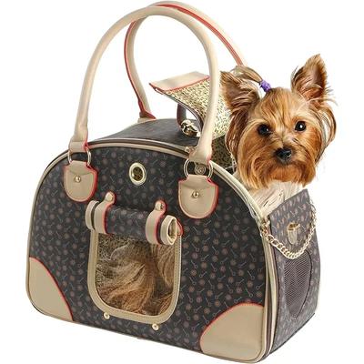 Tragbare Tasche für Katzen im Freien Große Kapazität Hunde-Umhängetasche Atmungsaktive Haustier-Schulrucksack-Vorräte