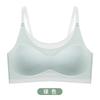 Young students, junior high school, youth development period, seamless thin fixed cup, breathable two-stage bra cover -
