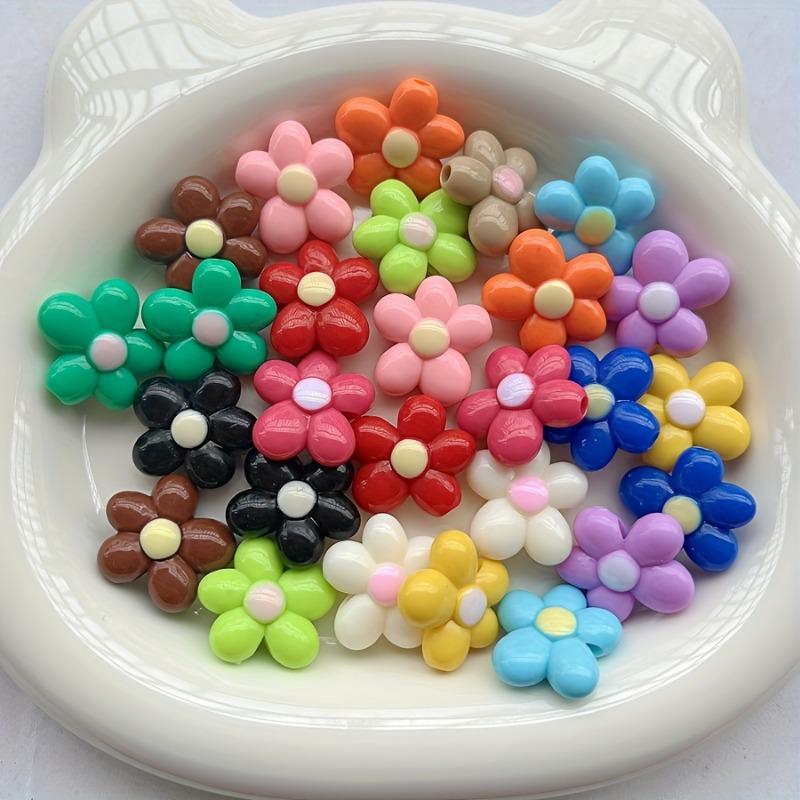 

Acrylic Beads Multi Color DIY Jewelry Accessories for Phone Strap Bracelets Earrings Craft Supplies 10pcs разноцветный