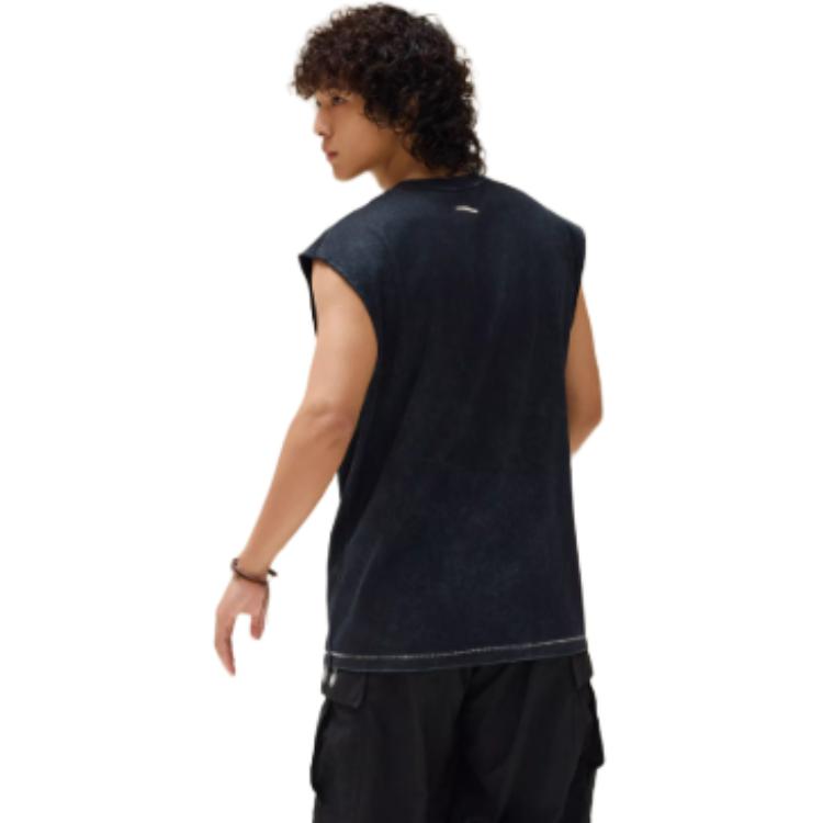 Anta Kyrie Series American Minimalist Versatile Round Neck Pullover Breathable Sports Vest Unisex Vests Black 172531102-3