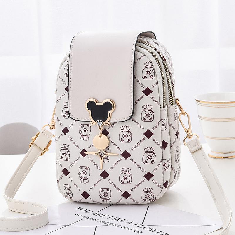 New Mi Qi Oblique Mobile Phone Bag Women'S Bag Mini Bag Fashion Print Shoulder Bag Purse Purse Small Bag