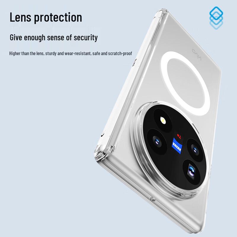 Vivo X Fold5 Clear Magnetic Folding Phone Case