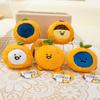 Mini Fruit Orange Elf Plush Toys Soft Fluffy Cartoon Orange Pendanta Lovely Keychain Bags Hanging Decor Funny Gift To Friends
