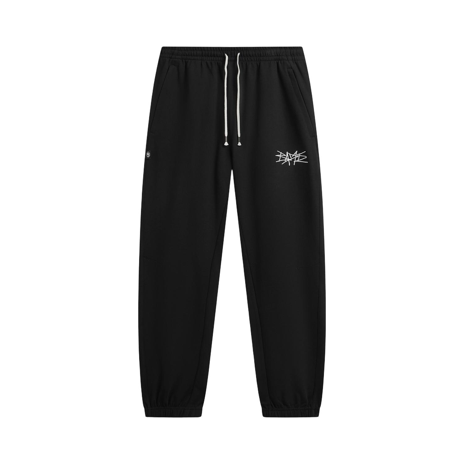 Li-Ning Badfive Quick-Dry Cool Logo Embroidered Knitted Sports Pants Men bottoms AKLW211-3 M