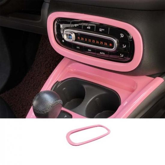 Bright Pink Central Console AC Switch Panel Trim For Benz Smart Fortwo 2015-