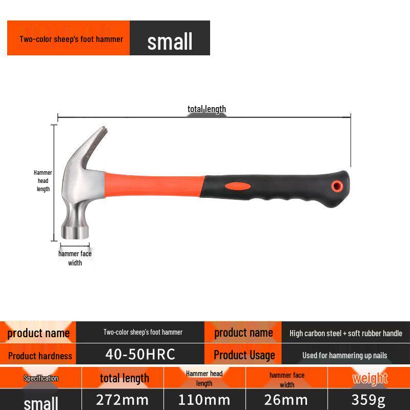 Octagonal Square-Head Hammer with Wooden Handle, Ideal for Heavy-Duty Demolition and Masonry Work.
