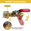 Steel Propanes Refill Adapter Hose with Pressure Gauges and Valves Leak Detection Camping Grill Gas Tank Connection