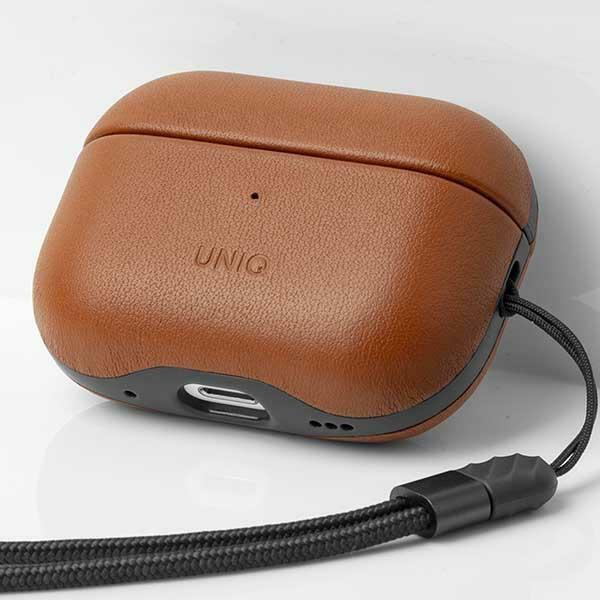 Uniq Case Terra Airpods Pro 2 Gen.genuine Leather (2022/2023) Brown/Toffee Brown