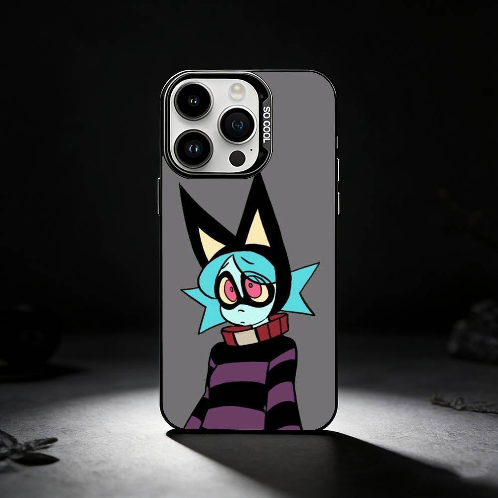 Anime P-Psychocuties Phone Case For iPhone 17,16,15,14,13,12,11 Plus,Pro Max,XS,Colored Silver Phone Case