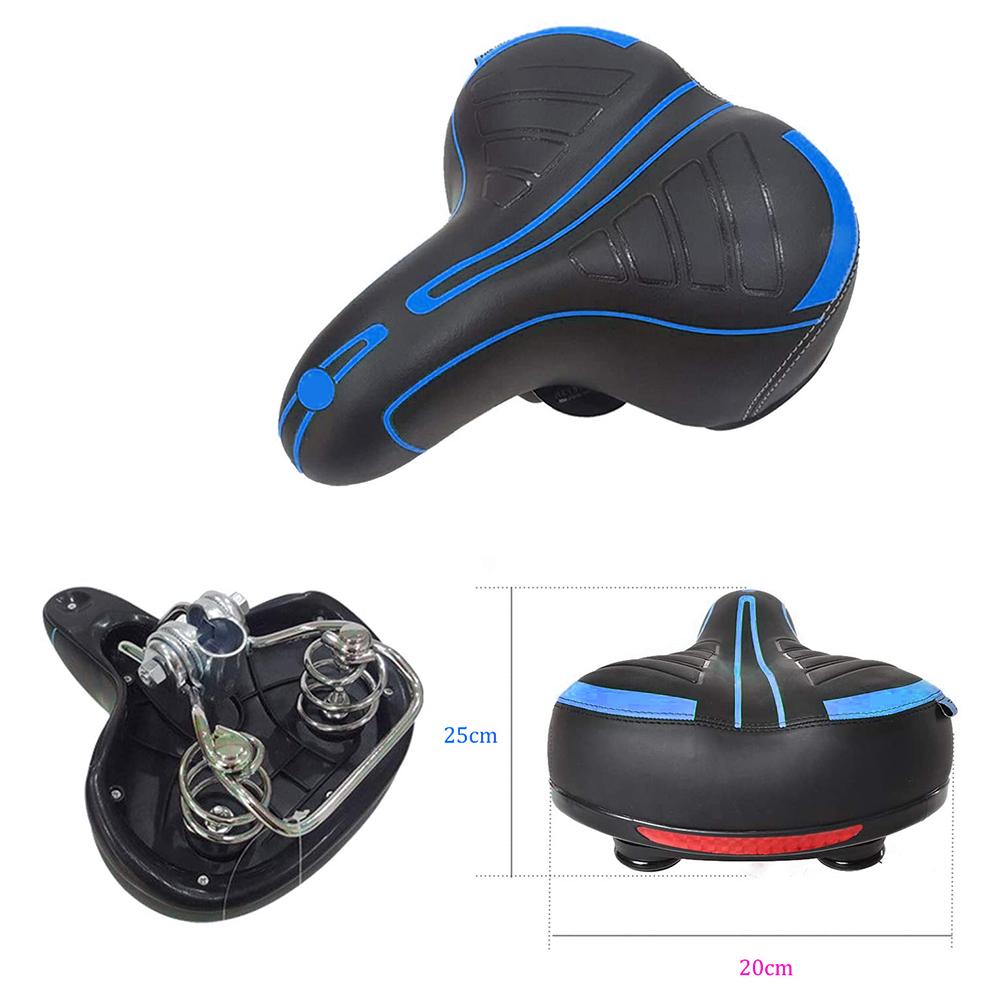 Wide Soft Bike Seat Cushion Shockproof Design Big Bum Bike Saddle for MTB Mountain Bike Folding Bike Road Bike Spinning