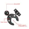 25mm Ballhead Double for Head Clamp Kit Motorcycle Double C for Head Clip Action Camera Bracket