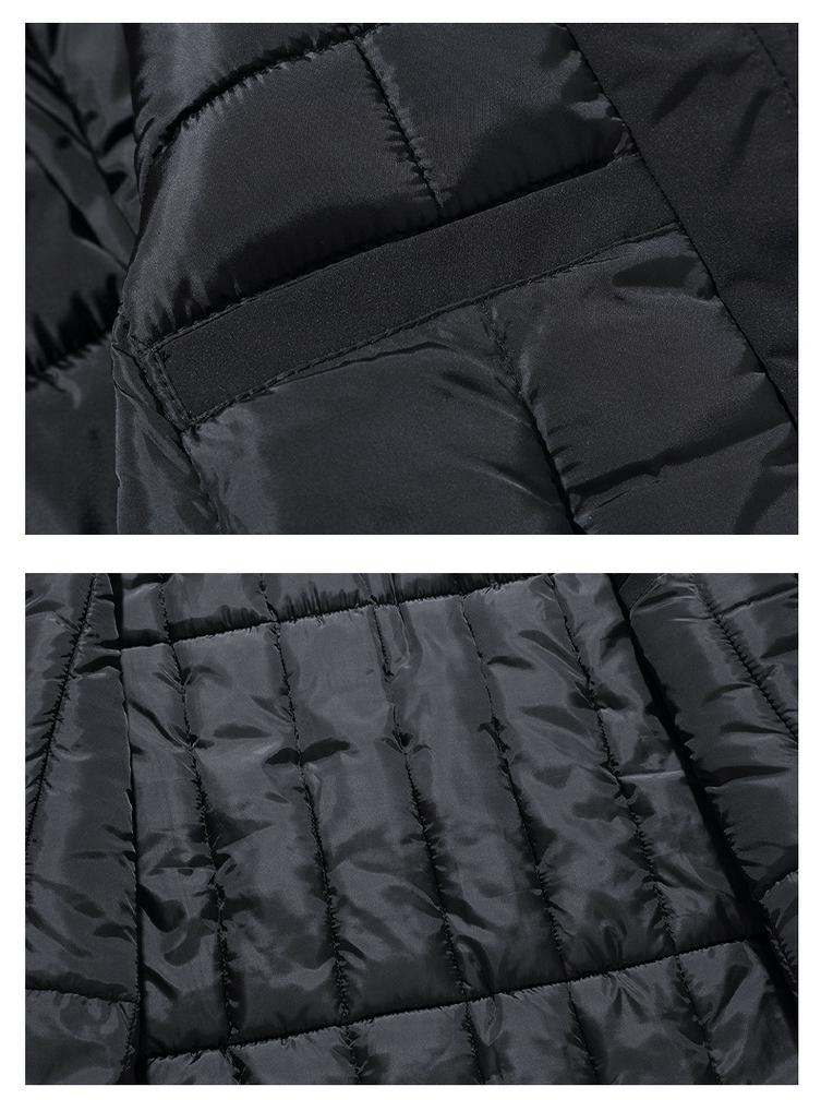 Plus Size Cotton Mid-Length Trendy Coat - Casual, Loose, Versatile, Thickened 1901