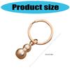Hollow Designs Brass Gourd Keyring Offering Durability And Styles Portable for Personalize Accessories Enthusiasts