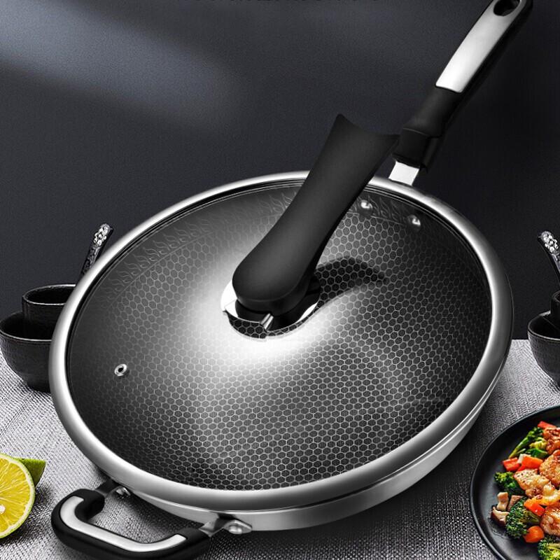 Hanle HL-C33 316 Stainless Steel Wok