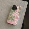 Vintage Traditional Buddha Greenery & Chinese Script Colorful Phone Case for iPhone 17 16 15 14 11 12 13 Pro Max Plus Back Cover