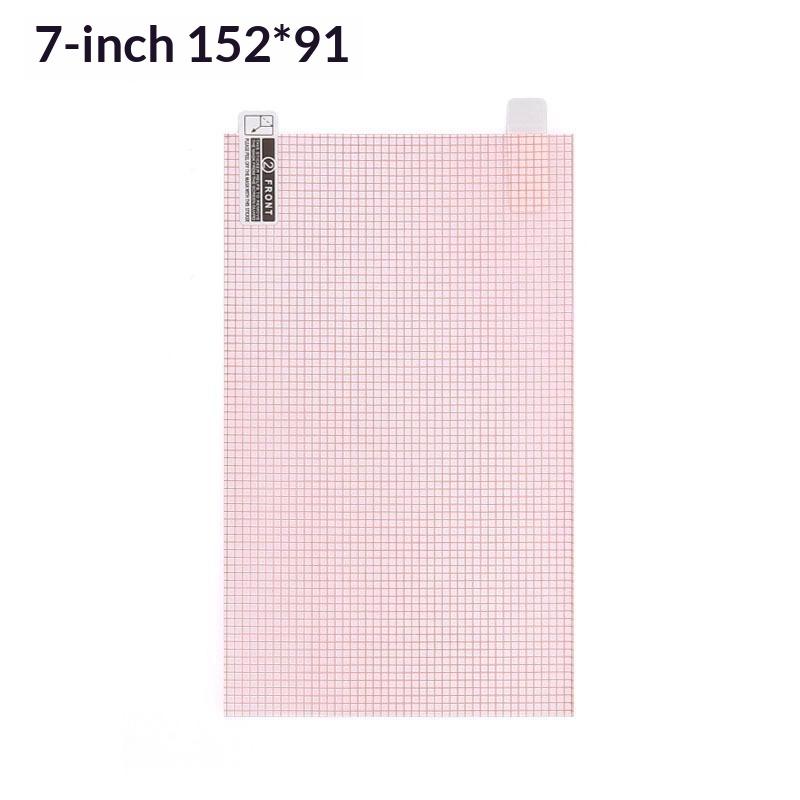 10Pcs Cuttable Screen Protector Film Grid Guide Anti Static Universal Clear Protective Sheet For Phone Gps Navigator Diy Cutting