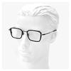 Yohji Yamamoto Brille Hergestellt in Japan 1 c01 51mm Yohji Yamamoto Brille Quadratisch Beta Titan Kombination Schwarzer Rand Schwarzer Rahmen Sabae Blindglas