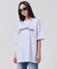 OUNDERR 3D Logo Print Short Sleeve T-Shirt (White Gray)