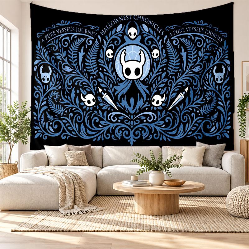 Hollow Knight Wall Tapestry Home Decor Hanging Cloth Art Background Tapestry for Bedroom