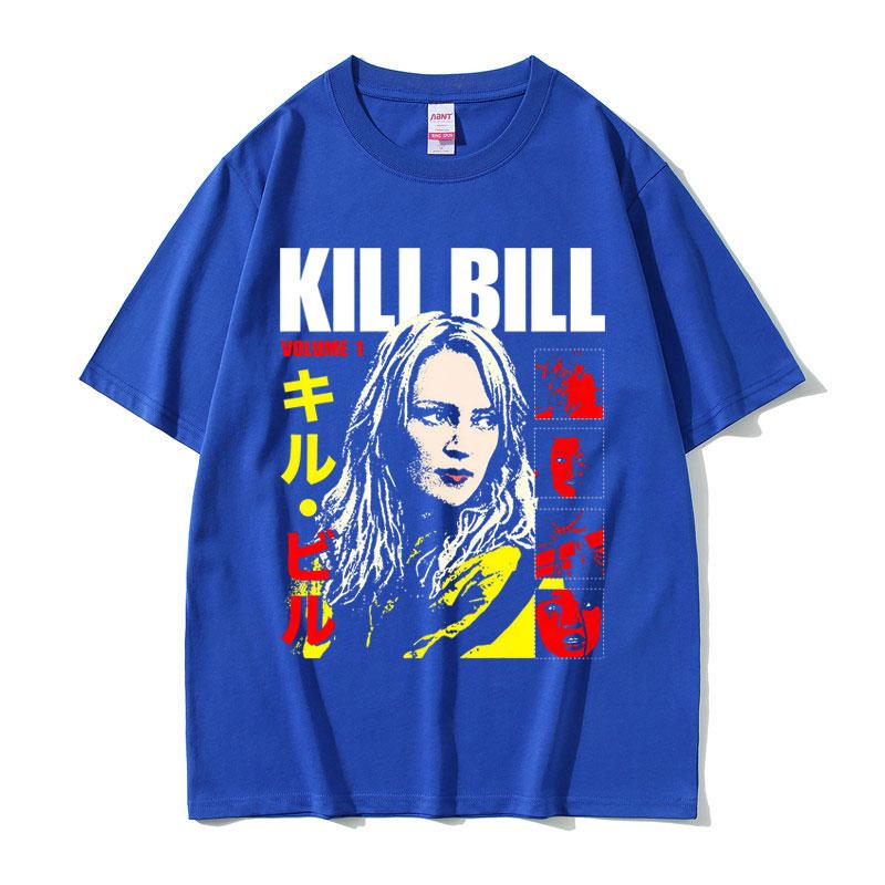 Famous Director Quentin Tarantino Movie Kill Bill Uma Thurman Play The Bride T-shirt Men Women Casual Vintage Fashion T Shirt
