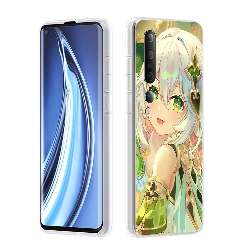 Phone Case For Xiaomi Mi Poco X7 X6 X5 NFC X3 Pro 17 15T 15 14T 14 13T 11 12 13 Lite Clear TPU Cover Genshin Impact Nahida
