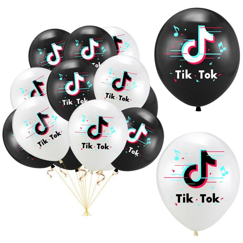 Eye-catching Tiktok Theme Latex Balloon For Vibrant Birthday Party Decor Supplies