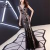 Evening Dress New Banquet Elegant Long Sexy Fishtail Toasting Dinner Dress Cocktail Party Long Dress