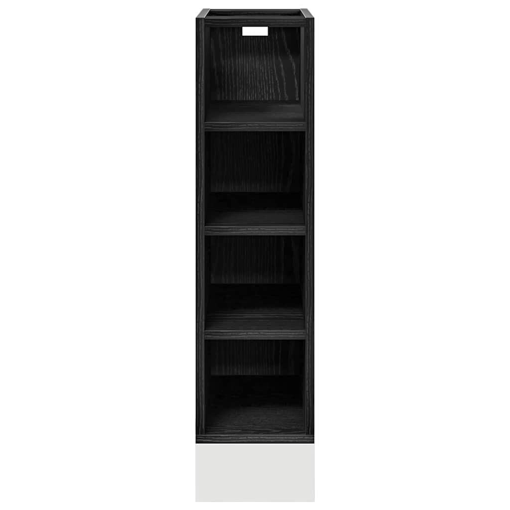Kitchen Base Cabinet Black Oak Effect 20 x 44.5 x 81.5 cm