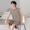 Men's pajamas summer thin cotton vest shorts cool summer men's casual can wear large size loungewear