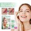40 Pièces Bandes de Cire Épilatoire Toucher Soyeux Bandes de Cire Épilation Visage Poils Faciaux Papier Cire pour Visage Cou Bras Jambe Corps Outils de Beauté