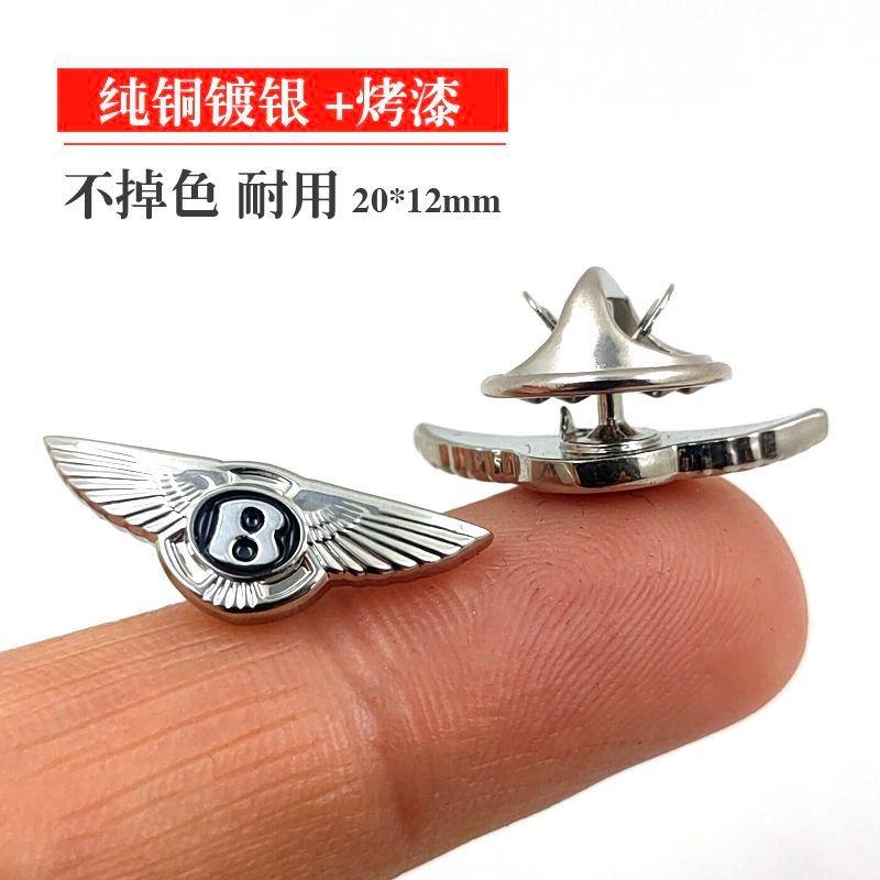 

For New Bentley Flying Spur Brooches Badges Car Logos Shirts Collar Labels Starlight Golden House Needles High-end Accessories