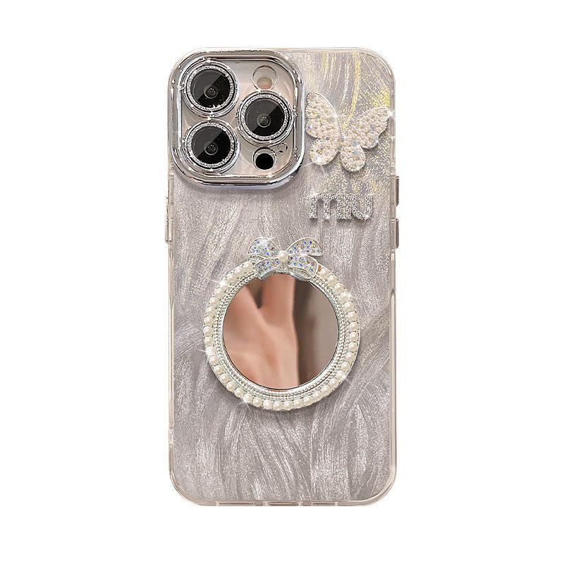 Elegant Butterfly Mirror Case for OPPO Reno15/Find X9/A6/K12X