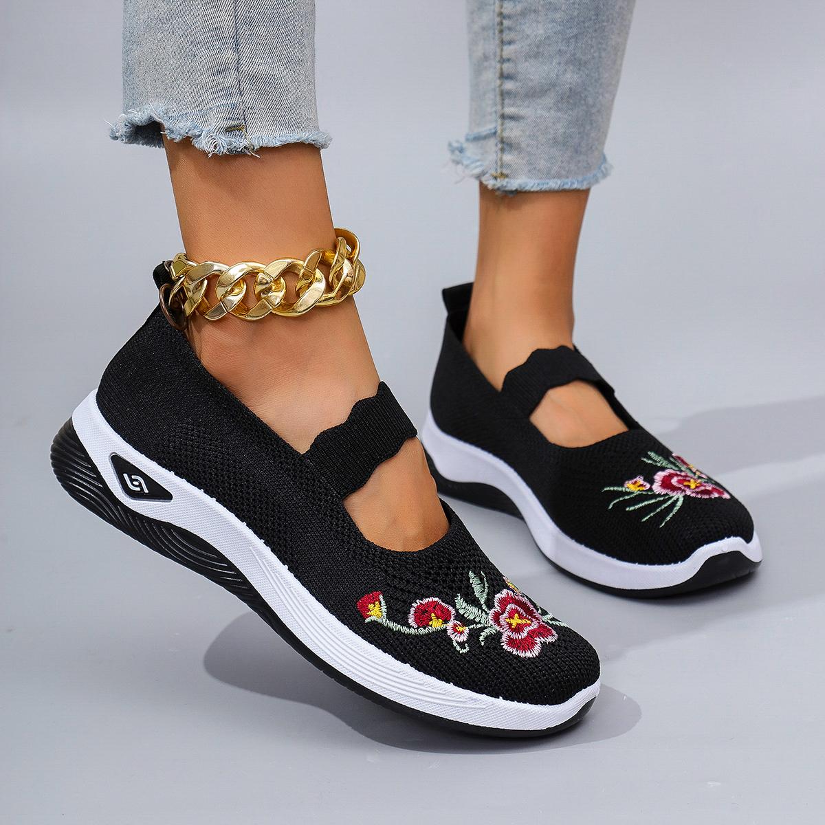 

Весенняя женская удобная, дышащая, легкая и износостойкая повседневная обувь на мягкой подошве для ленивых, чтобы наступать 38 чёрный