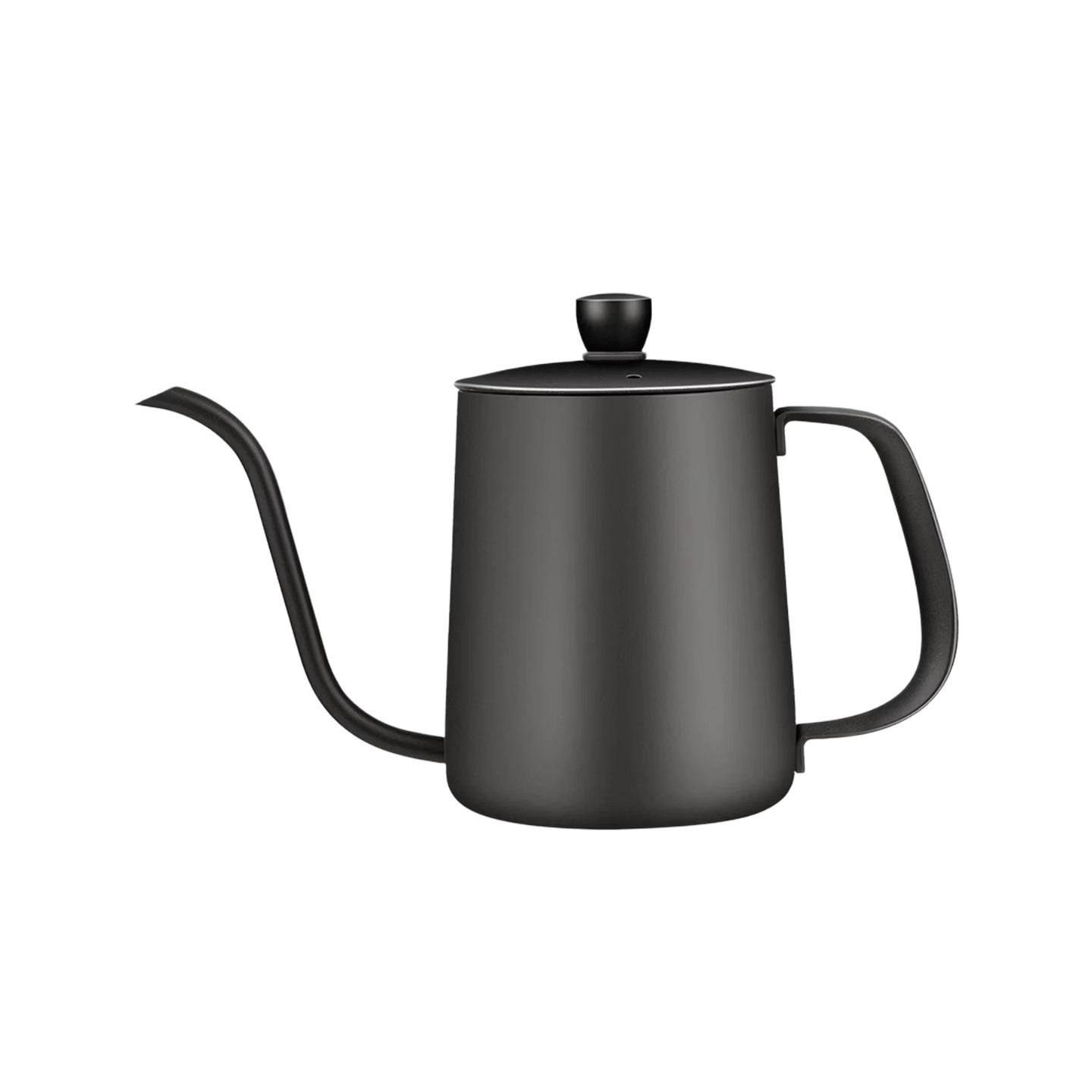 

JD Original Pour-Over Kettle with Fine Spout, Hanging Ear Design, Coffee Brewing, 304 Stainless Steel Pot with Non-Stick Coating, Starry Black, 350ml чорний
