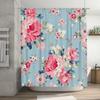 Watercolor Feather Shower Curtain Multicolor Home Decor Bathroom Accessories for Kids Bathrooms.