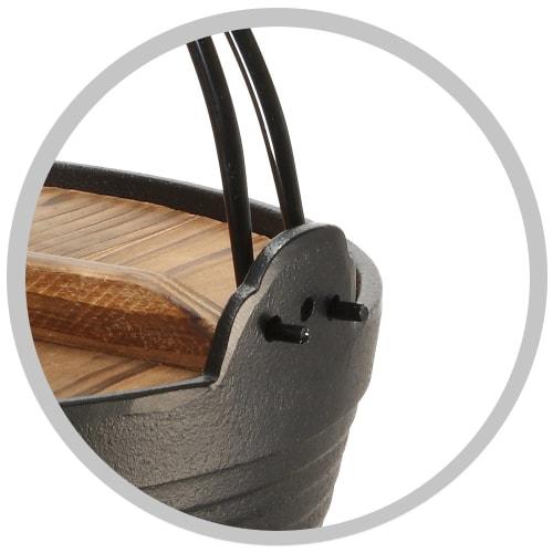 Ikenaga Iron Works Irori Pot, Nanbu Iron, Induction and Gas Compatible, 30cm, Country Pot, Kappo Style, Round Pot, Made In Japan