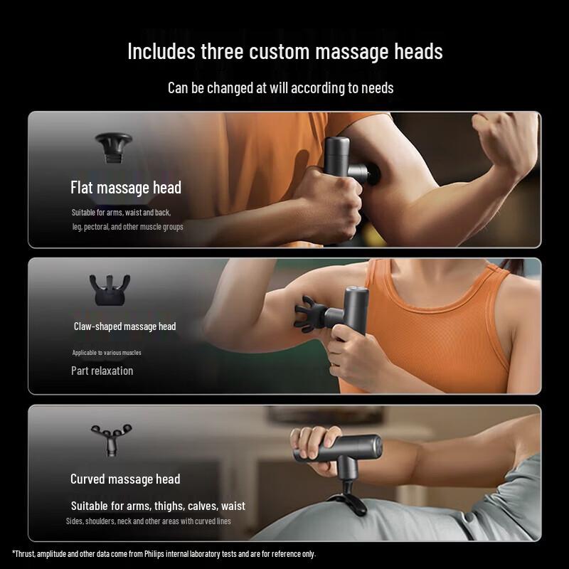 Philips Mini Portable Fascia Massage Gun CN Plug (adapter Included)