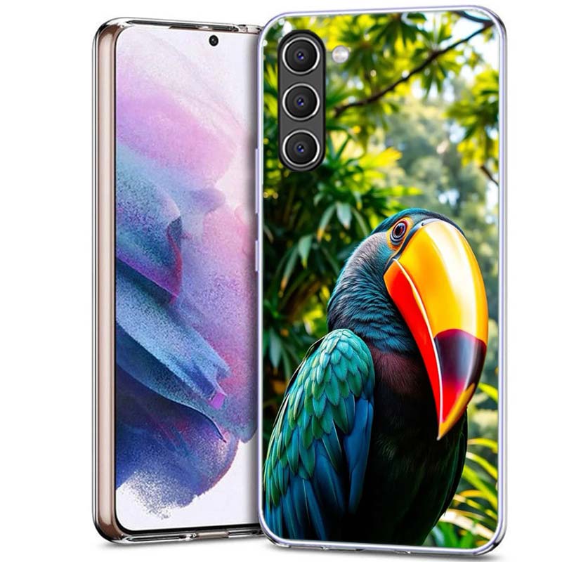 Keel-Billed Toucan Phone Case for Samsung A54 A14 A24 A34 A17 A37 A57 A55 A35 A25 A15 A13 A23 A33 A53 A07 A05S A04S A03 A73 Gala
