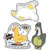 2-6pcs/set Cute Animal Enamel Pins Curious Monkey Golden Retriever Chubby Cat Crow Brooches Lapel Badge Jewelry Gifts For Friend