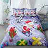 Santa Claus Christmas Gift Bedding Set King Queen Twin Single Size Duvet Cover Pillow Cases Bed Linen Set